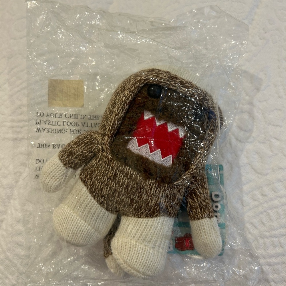 DOMO Brown and White Plush Toy